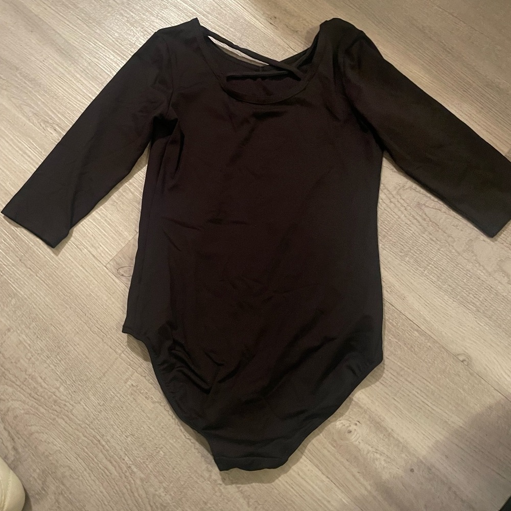 Black Long sleeve Danskin leotard